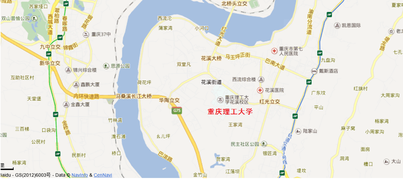重庆理工大学位置地图图片